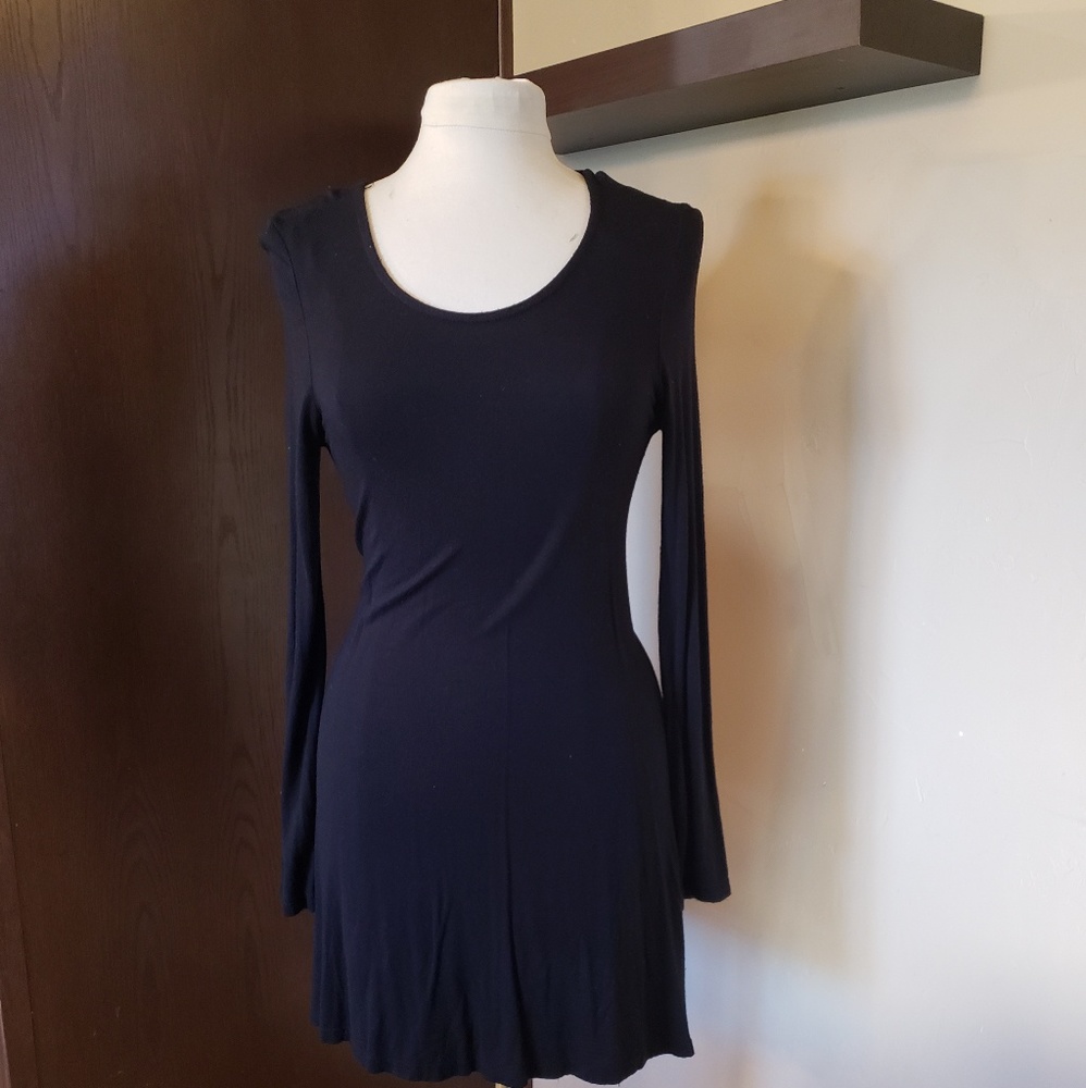 Long sleeve little black dress